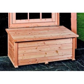 Coffre de rangement extérieur en mélèze/douglas