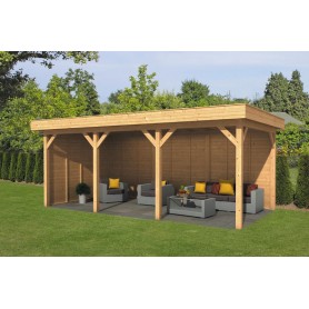 Pavillon ossature bois Oslo en mélèze/douglas Type 6