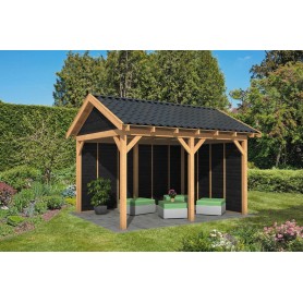 Kiosque Hamar L type 2 en mélèze/douglas 478xP395