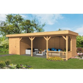 Pavillon ossature bois Oslo en mélèze/douglas Type 10