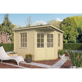 Chalet en bois 9m2 306x306cm RIINA de Jardin et Chalet