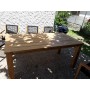 Table de jardin en teck 180cm Modern et intemporel