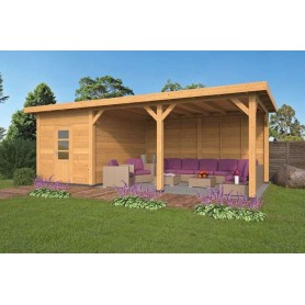 Abri Douglas 27m2 743x370cm TWELLO - Jardin et Chalet