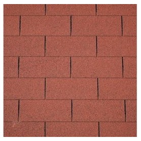 Bardeaux de toiture droits rouge 3m2 (shingle)