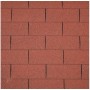 Bardeaux de toiture droits rouge 3m2 (shingle)