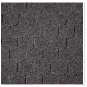 Bardeaux de toiture queue de castor noir 3m2 ( shingle )
