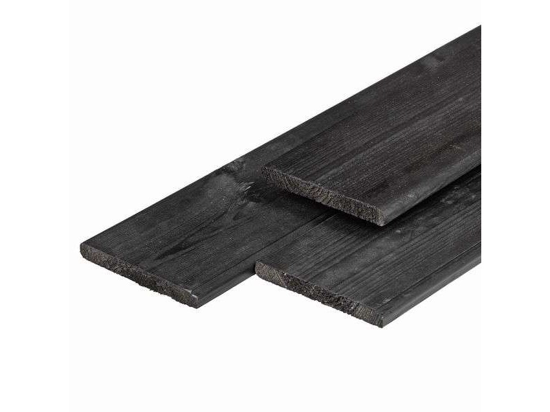 Planche en bois de douglas peinte en noire