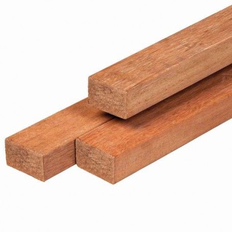 Bois de menuiserie en bois dur 4.4x8.8 - Bois raboté, angles arrondis
