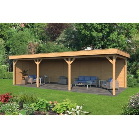 Pavillon ossature bois Oslo XL en mélèze/douglas Type 6