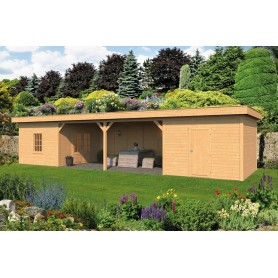 Pavillon ossature bois Oslo en mélèze/douglas Type 12