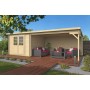 Chalet bois 7,5+10,8m2 300x700cm Charlotte