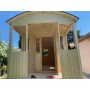 Roulotte en bois Rando 240x720cm - Terrasse - Double vitrage