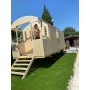 Roulotte en bois Goguette 240x600cm double vitrage