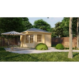 Chalet bois 7,8+3,6m2 300x440cm Agnès