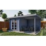 Chalet bois 5,3+5,3m2 500x250cm Elburg