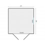 Abri de jardin 5m2 231x224cm Hugo