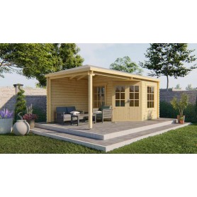 Chalet en bois 7,0+7,4m2 300x576cm JANE