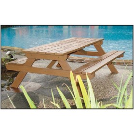 Table de picnic BUSINESS en bois dur