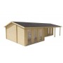Chalet habitable 46,6+12,3m2 1120x595cm Lynette