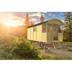 Roulotte en bois 240x500cm Kathy