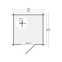 Abri de jardin 3.2m2 180x180cm Richard