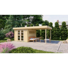 Abri de jardin 7,8+7,8m2 300x600cm Dellinger