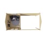 Chalet bois 6,4+9,2m2 300x590cm Ove