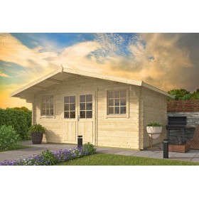 Chalet en bois 15m2 500x410cm PISE