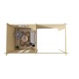 Chalet en bois 7,8+7,8m2 298x582cm HENRI