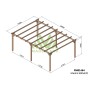 Pergola Madrid 600x420 bois massif autoclave