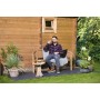 Banc de jardin en bois dur L125cm NICE