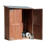 Armoire de jardin double MONTEVIDEO en bois dur