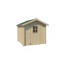 Abri de jardin 4m2 Lucerne 205x205cm - 19mm - Couverture incluse