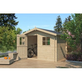 Abri de jardin 5m2 Luzerne 265x205cm - 19mm - Couverture incluse