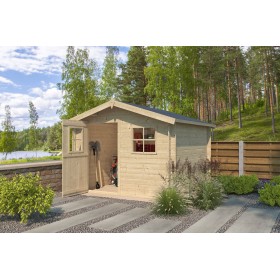 Abri de jardin 7m2 Lusine 265x265cm - 19mm - Couverture incluse