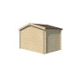 Vue arrière Abri de jardin 6m2 Zurichois 295x205cm - 19mm - Couverture incluse
