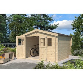 Photo Abri de jardin 9m2 Zuchette 295x295cm - 19mm - Couverture incluse