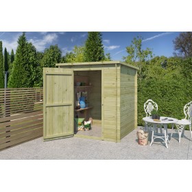 Abri de jardin 3m2 Swedenborg 180x180cm - 19mm - Imprégnation verte