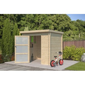 Photo Abri de jardin 4m2 Niborg 210x180cm - 19mm - Toiture incluse