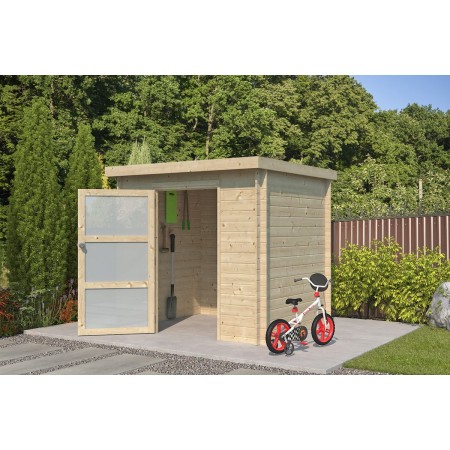 Photo Abri de jardin 4m2 Niborg 210x180cm - 19mm - Toiture incluse