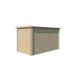 Vue de dos Abri de jardin 6m2 Nilson 330x180cm - 19mm - Toiture incluse