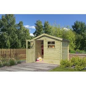 Photo abri de jardin 6m2 Salzland 295x205 Imprégnation verte