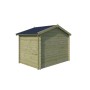 Vue de dos abri de jardin 6m2 Salzland 295x205 Imprégnation verte