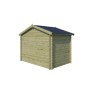 Vue arrière abri de jardin 6m2 Salzland 295x205 Imprégnation verte