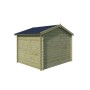 Vue de dos de l'abri de jardin 7m2 Salzland 295X248 - 28mm