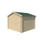 Vue arrière de l'abri de jardin 9m2 Salzland 295x295 - 28mm