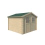 Vue de l'abri de jardin 9m2 Salzland 295x295 - 28mm