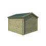 Vue de dos de l'abri de jardin 9m2 Salzland 295x295 - 28mm