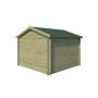 Vue arrière de l'abri de jardin 9m2 Salzland 295x295 - 28mm