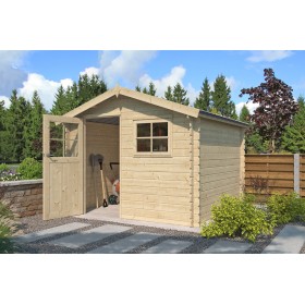 Photo de l'abri de jardin 9m2 Salzland 295X295 - 28mm - Bac acier